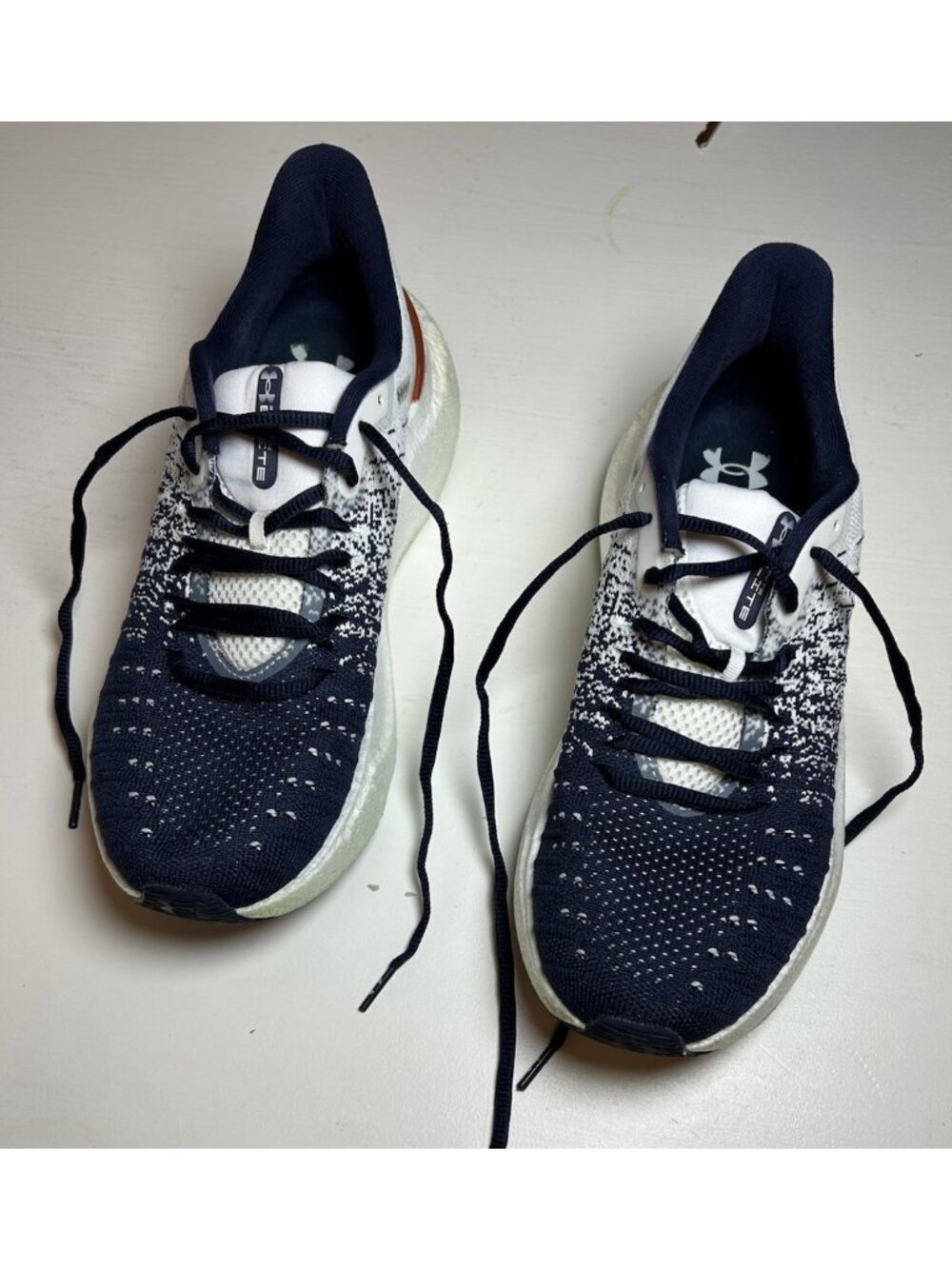 Under Armour HOVR+ Infinite Elite running shoes AUBURN UNIVERSITY Men 10/ W 11.5